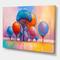 Designart - Autumn Fantasy Trees II - Modern Canvas Wall Art Print